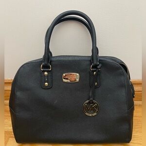 Michael Kors Black Leather Satchel